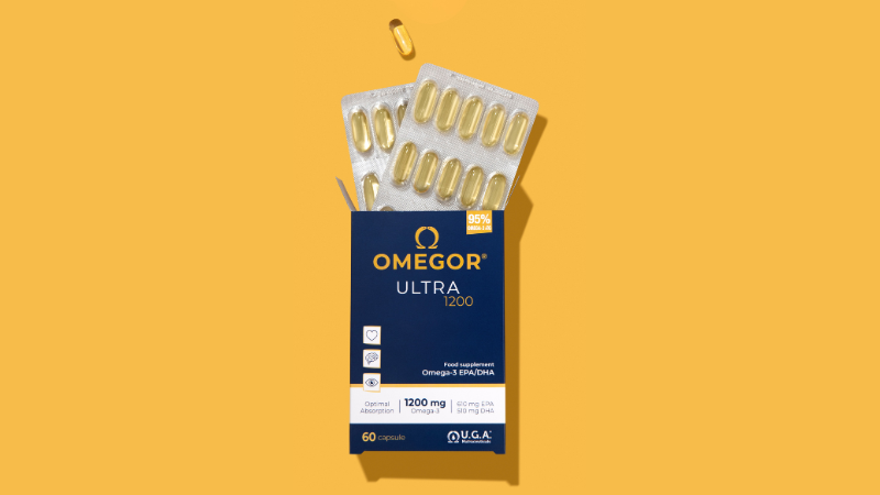 Omegor Ultra 1200: Omega-3 de la más alta concentración y pureza.
