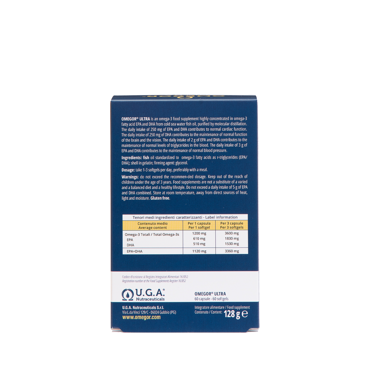 OMEGOR Ultra 1200 - 60 cápsulas