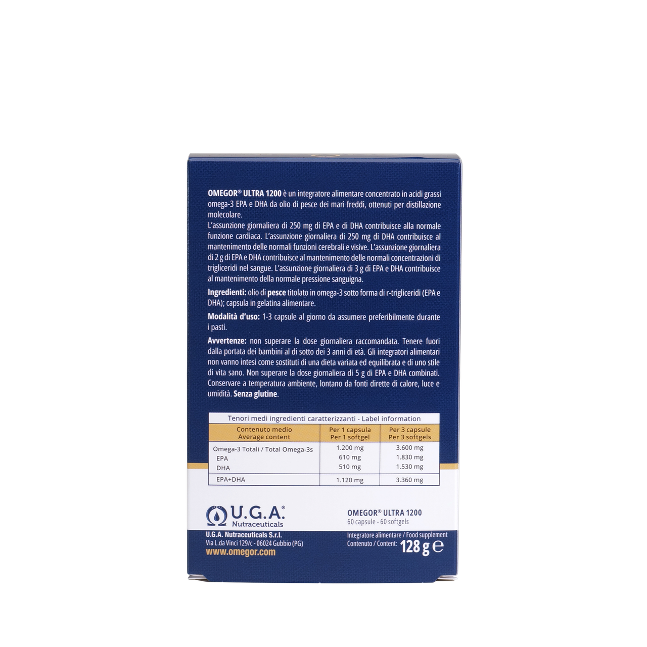 OMEGOR Ultra 1200 - 60 cápsulas